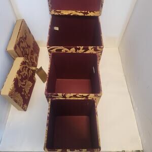 Vintage Once Upon a Rose New York Nesting Gift Box's Fabric